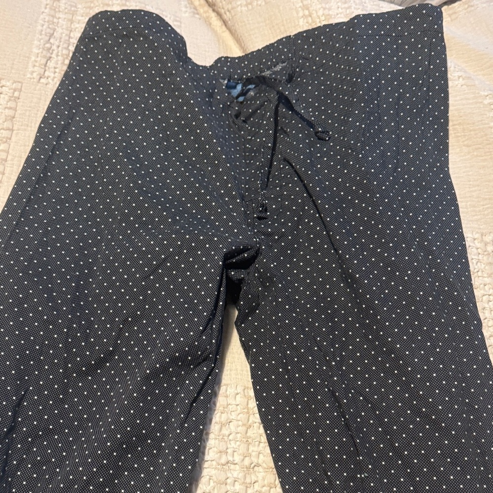Men's Black Polka Dot Pants
